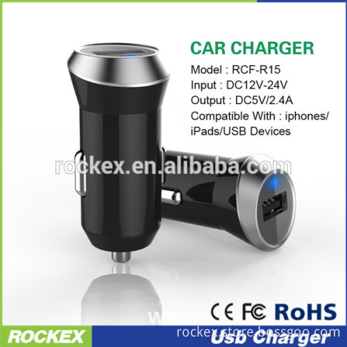 Universal 2.4A Single Micro Mini Usb Car Charger for Mobile Phone